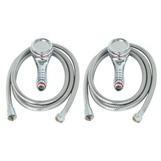 水壓上升微鉻花灑頭+繩子2.5m安排, 2組