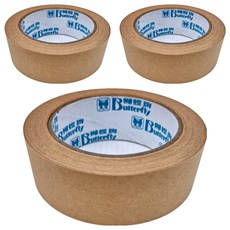 蝴蝶牌 牛皮紙膠帶 35m x 36mm 3個, 1組