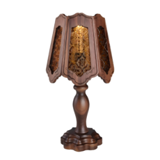 HOTR 氛圍百搭法式復古燈罩 黑胡桃木, 氛圍百搭法式實木復古燈罩