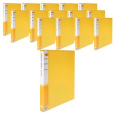 Heemang 透明文件夾 20頁, 黃色, 15個