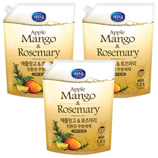 키친솝 애플망고 앤 로즈마리 친환경 주방세제, 1.2L, 3개