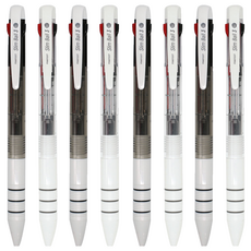 Pinkfoot Slim Ball 3色原子筆 0.7mm 2款 各2支組, 白色+黑色, 2組