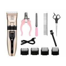 寵物剃毛器美容套裝組，多功能刀頭，安全不生鏽，清潔方便, 1組