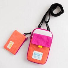 I LOVE J 兒童用 HJ. 撞色手機斜揹包