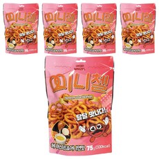 LIKESKY 迷你椒鹽捲餅 蜂蜜芥末洋蔥口味, 75g, 5包