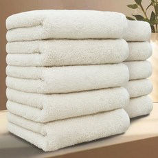 Terrique 高級飯店毛巾 200g 40支精梳棉, 10個, 米色