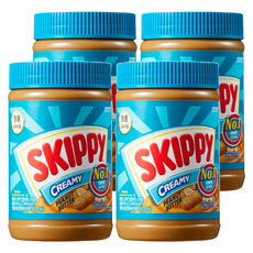 스키피 땅콩버터 크리미, 462g, 4개