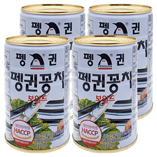 펭귄 꽁치 보일드 통조림, 400g, 4개