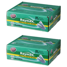 [쿠팡수입] 레이맥스 알카라인 건전지 AAA 50p + AA 50p, 100개입, 2세트