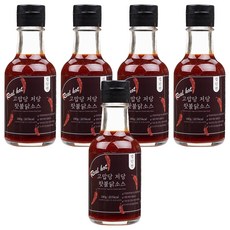 고맙당 저당 불닭 핫소스, 180g, 5개