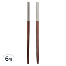 玫瑰木雙色油炸筷, 混合色, 6個