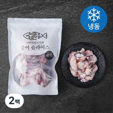 어부네생선가게 국산 문어 슬라이스 (냉동), 500g, 2팩