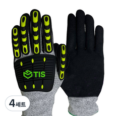 TIS TPR 防夾安全手套 雙手套組, 4套