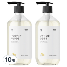살림백서 구연산 담은 주방세제 레몬향, 1L, 10개