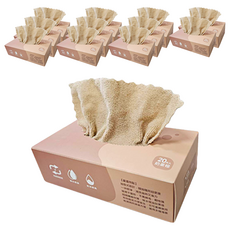 超細纖維抽取式抹布 22x22cm 奶茶棕色, 20條, 12盒