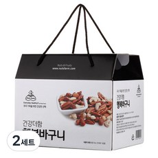 넛츠팜 건강 더함 행복바구니 견과 선물세트, 2세트