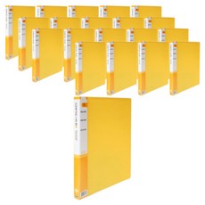 Heemang 透明文件夾 20頁, 黃色, 20個
