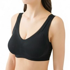 NEEDS LABO 透氣內衣 極薄無鋼圈舒適款 M/L(79~94cm) 黑色