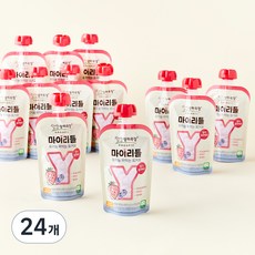 상하목장 유기농 인증 마이리틀 짜먹는 요구르트 딸기블루베리, 85g, 1개입, 24개