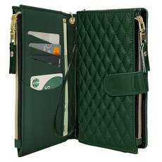 하이온 가더 안나 에나멜 지퍼 다이어리 지갑 휴대폰 케이스