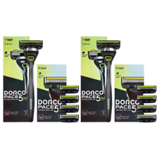 DORCO 多可樂客 Pace 5 Style 入門款基本刮鬍刀組, 2套, 刮鬍刀 + 5入刀片
