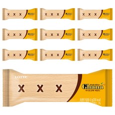 LOTTE 樂天 Ghana 加納 巧克力杏仁棒, 43g, 10條