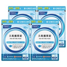 FANCL 芳珂 元氣鐵質錠, 4包, 60顆