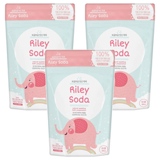 Riley Soda 兒童高保濕碳酸入浴錠 10錠1包, 200g, 3包