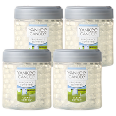 YANKee CANDLe 香氛球車用芳香劑, 4個, 潔淨棉