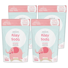 Riley Soda 兒童高保濕碳酸入浴錠 10錠1包, 200g, 4包