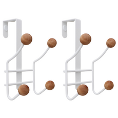 Nature Living 單木門鉤門衣架 4 件, 混色, 2個