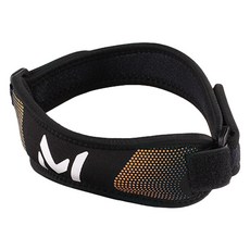 스포츠 고탄력 슬림 무릎보호대 흑오렌지, 1개