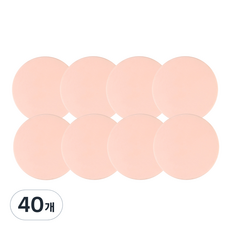 LUDENS 房門防撞圓形緩衝墊, 40個, 粉紅色