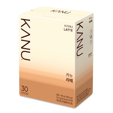 KANU 漸層奶香拿鐵咖啡, 13.5g, 30條, 1盒