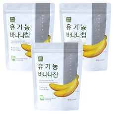 유가원 유기농 바나나칩, 400g, 3개