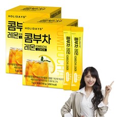 HOLIDAYS 康普茶隨身包 檸檬口味, 5g, 30條, 2盒