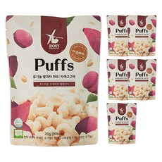 ROSY ORGANIC 泡芙米餅, 紫薯口味, 20g, 6包