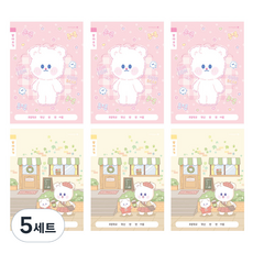 morning glory 小學1-2聽寫B 2種*3入組, 混合顏色, 5套