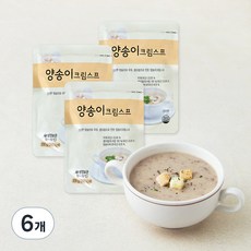 사랑과정성 양송이 크림스프 (냉장), 200g, 6개