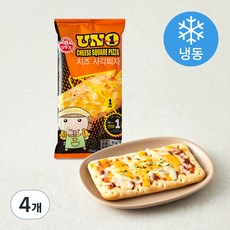 오뚜기 UNO 치즈 사각피자 (냉동), 91g, 1개입, 4개