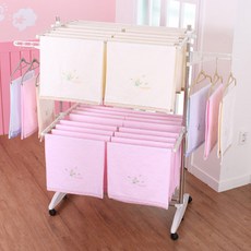 HAPPYHOME 移動摺疊式高級多功能4層晾衣架, 選擇該產品