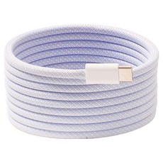 PhotoFast 銀箭資訊 Mag Cable 編織磁吸快充線 2M, Type-C to Type-C, 240W, 紫色, 1條