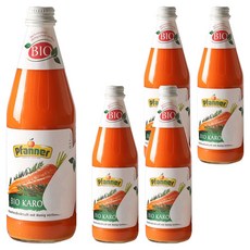 파너 유기농 착즙 당근주스, 5개, 500ml