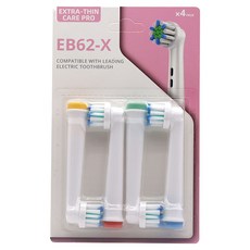 YoonTree 正品完美相容電動牙刷刷頭 深層清潔型 4入, 1個, EB62-X