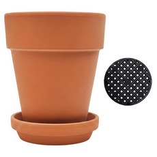 Gardenit 花朵型透氣長型德國陶盆組, 陶土赭色, 1組