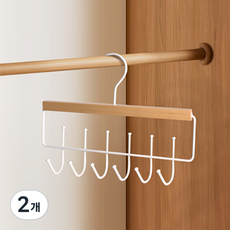 INART 日常衣架 FE-0066掛鉤, 2個, 霧面白色
