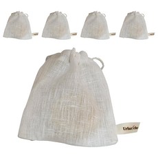 UrbanEcho 麻布皂袋, 單一顏色, 5個