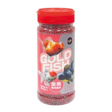 UP AQUA 雅柏 金魚專用飼料 小 E-648-S 260g 顆粒細小 容易吞食, 1罐
