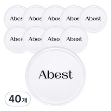 아베스트 원형 8cm 논슬립 패드, 40개, 투명