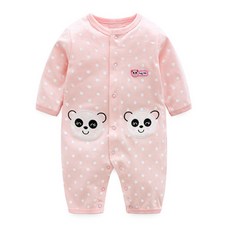 Mom's care 熊貓印花圓點連身衣 Y042BCAA008